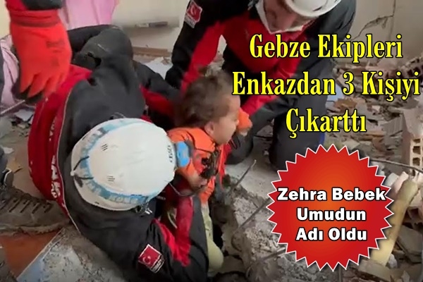 GEAK EKİPLERİ ENKAZ ALTINDAN 3 KİŞİYİ SAĞ ÇIKARDI
