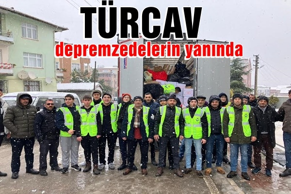 TÜRCAV depremzedelerin yanında 