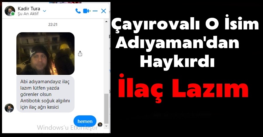 Çayırovalı O İsim Adıyaman