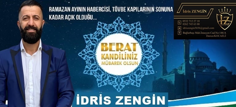 İdris Zengin Berat Kandilini Kutladı