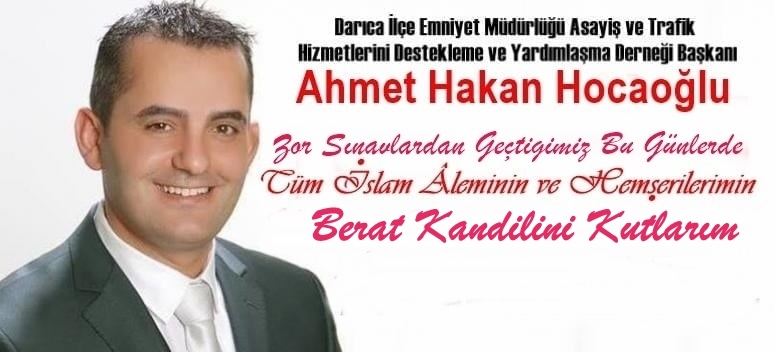 Başkan Hocaoğluu Berat Kandilini Kutladı