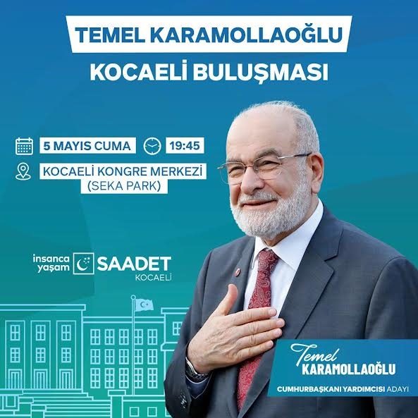 Temel Karamollaoğlu Kocaeli’ye Geliyor