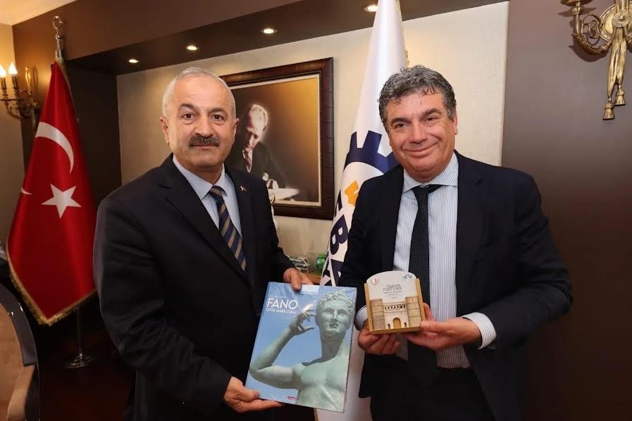 Başkan Büyükgöz İtalyan mevkidaşını ağırladı