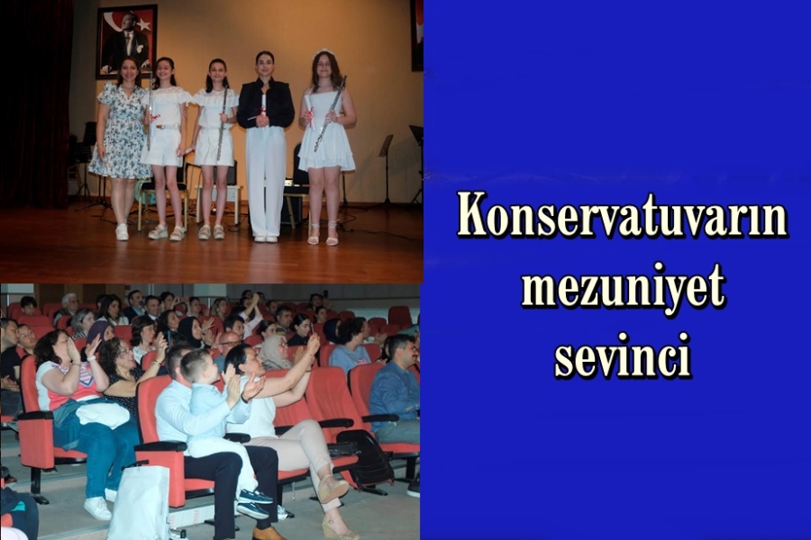 Konservatuvarın mezuniyet sevinci