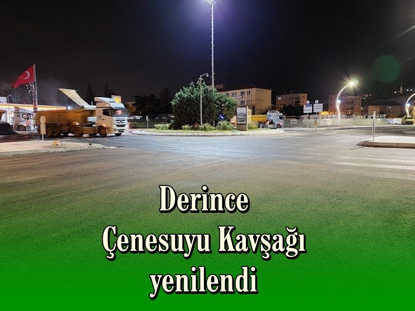 Derince Çenesuyu Kavşağı yenilendi