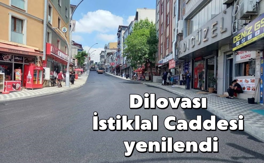 Dilovası İstiklal Caddesi yenilendi