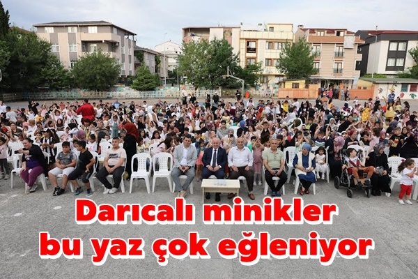 Darıcalı minikler bu yaz çok eğleniyor