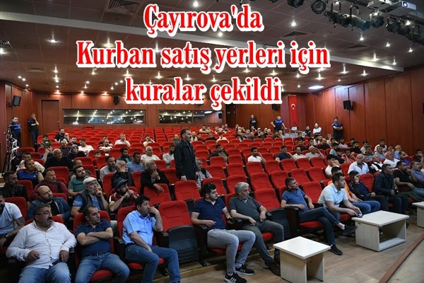 Kurban satış yerleri için kuralar çekildi