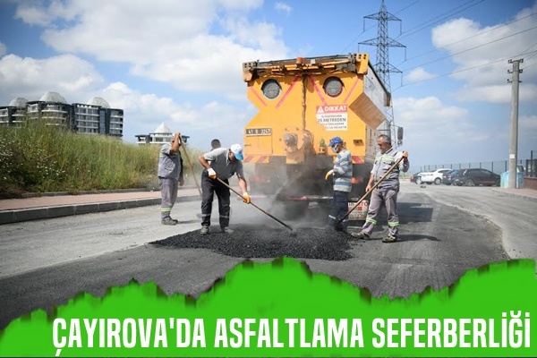 Çayırova’da asfalt yama seferberliği