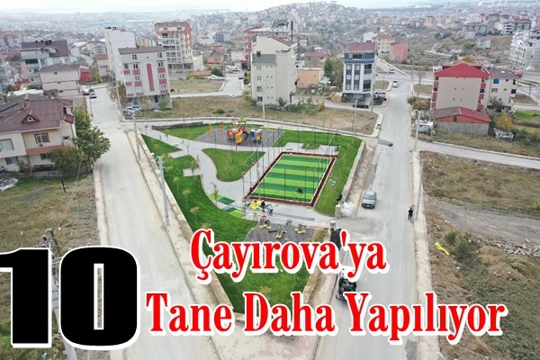 Çayırova’ya 10 yeni halı saha geliyor
