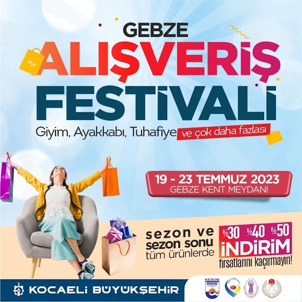 Gebze, Alışveriş Festivaliyle şenlenecek