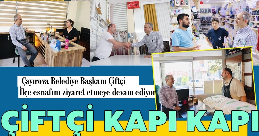 Çiftçi, Çayırovalı esnaflarla buluştu
