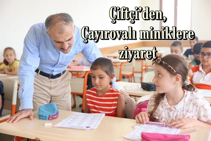 Çiftçi’den, Çayırovalı miniklere ziyaret