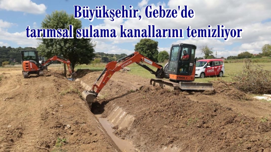 Büyükşehir, tarımsal sulama kanallarını temizliyor