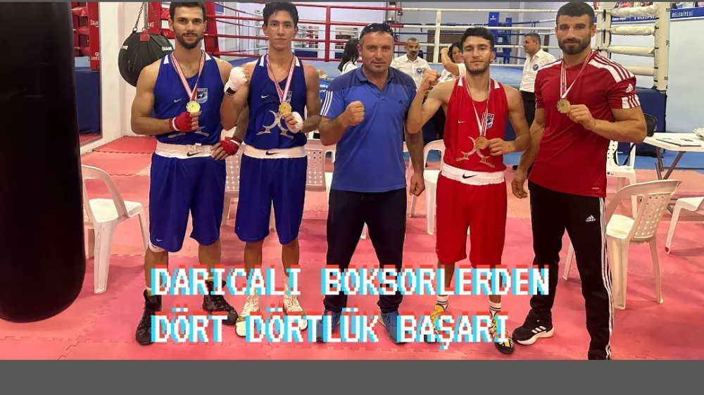 Darıcalı boksörlerden dört dörtlük başarı