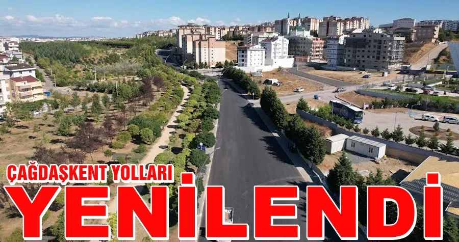 Çağdaşkent’in yolları yenilendi