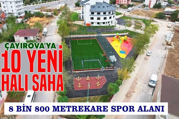 Çayırova, halı sahalarla donatılıyor