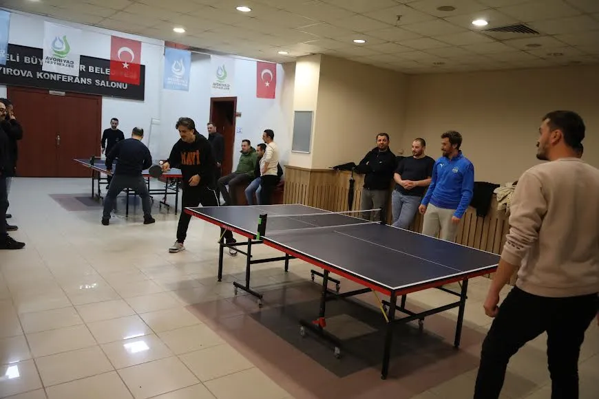 Birimler arası masa tenisi turnuvası heyecanı