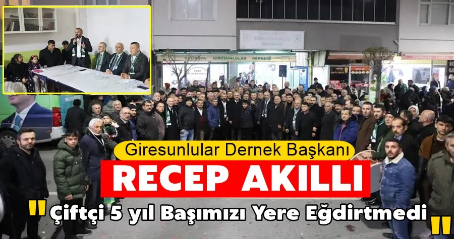 Giresunlulardan Çiftçi’ye coşkulu karşılama