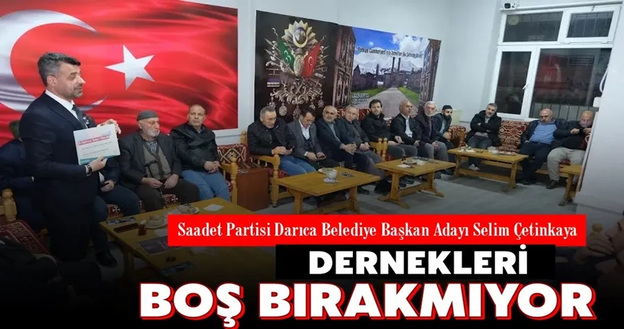 Çetinkaya dernekleri boş bırakmıyor