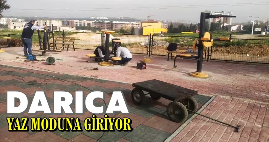 Darıca’da parklar çocuklar için yaza hazırlanıyor