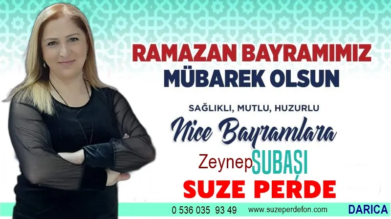 Zeynep Subaşı Ramazan Bayramını Tebrik Etti.