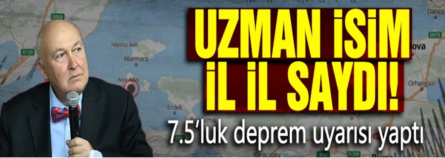 Uzman isim il il saydı! 7.5
