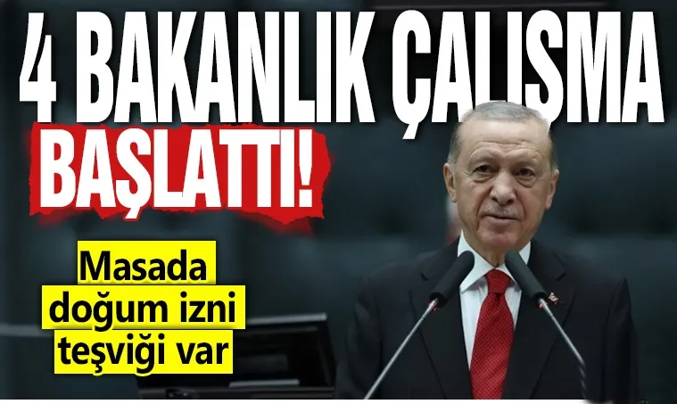 4 bakanlık çalışma başlattı! Masada doğum izni teşviği var
