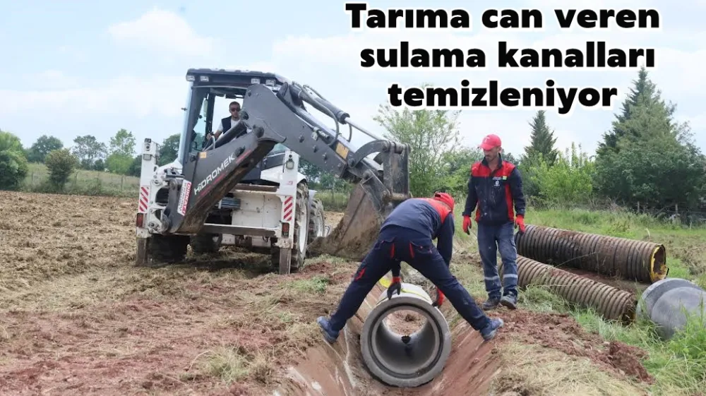 Tarıma can veren sulama kanalları temizleniyor