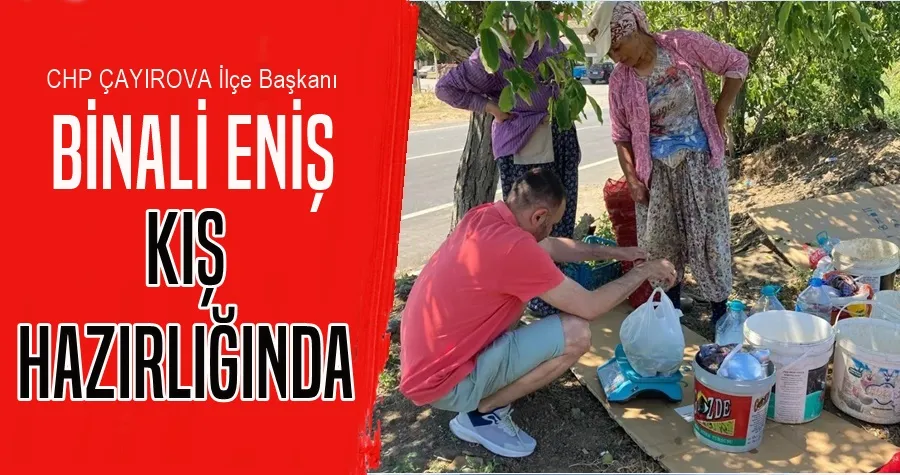 Başkan Eniş Kış Hazırlığında