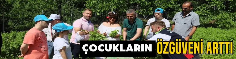 Özel çocuklarımız sebze ve aromatik bitki yetiştiriyor