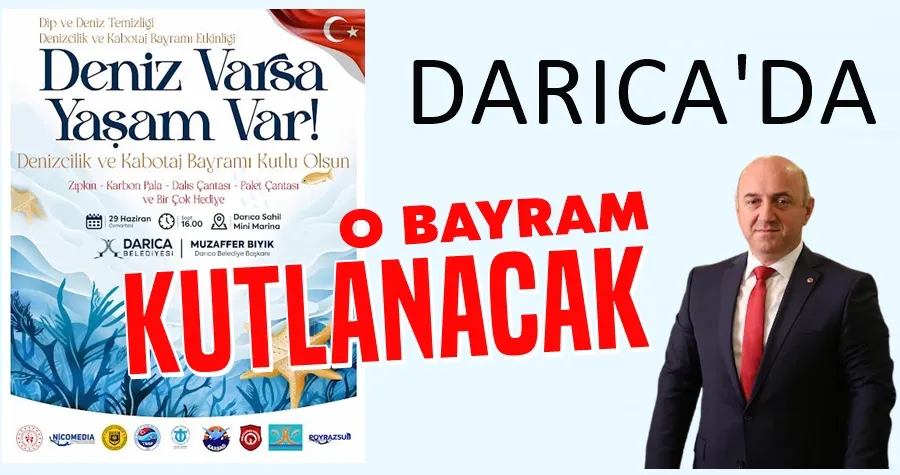 Darıca’da Kabotaj ve Denizcilik Bayramı kutlanacak