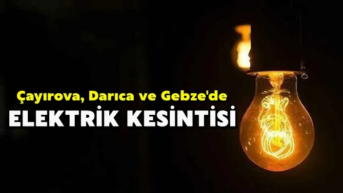 Bölgemizde Elektrik Kesintisi