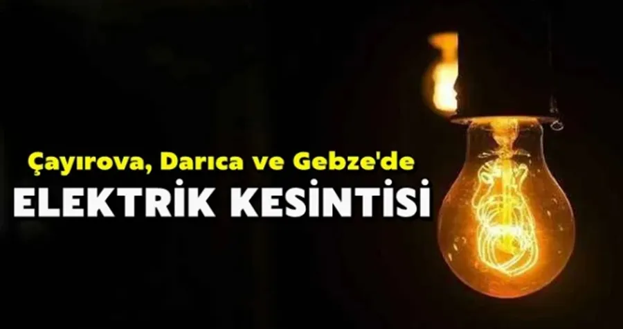 6 ilçede elektrik kesintisi!