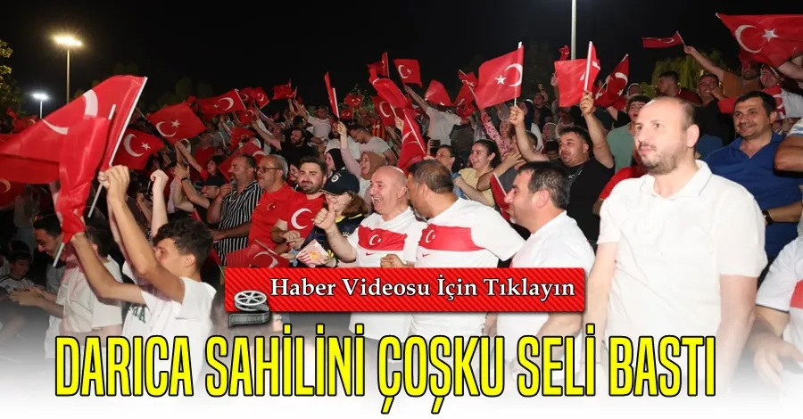 Darıca Sahilini Coşku Seli Bastı