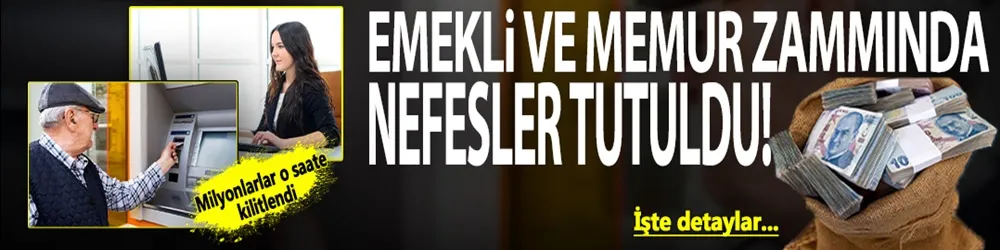 Emekliye zam,memura fark: 6 aylık enflasyon açıklanıyor! 