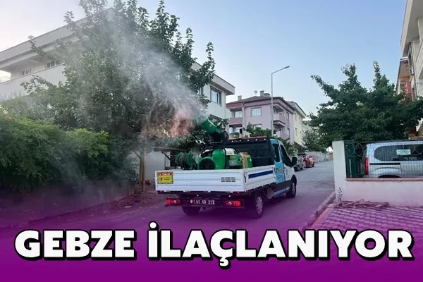 Gebze’de İlaçlama Çalışmaları Sürüyor  