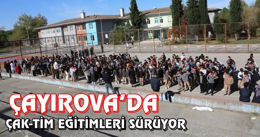ÇAK-TİM, okullarda afet farkındalık eğitimlerine başladı