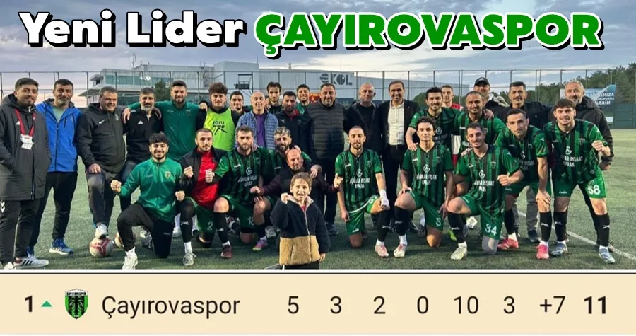 Yeni Lider:ÇAYIROVASPOR