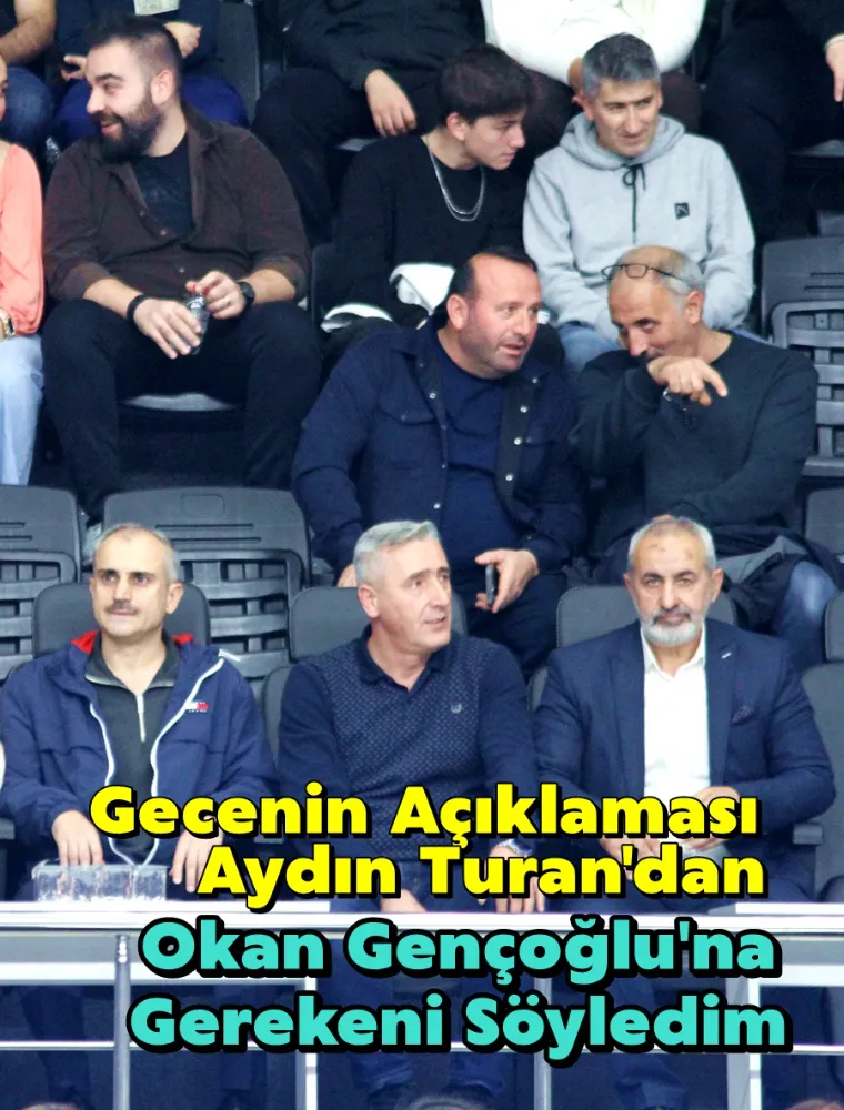 Aydın Turan: Bu maçtan ne çıkarılması gerekiyorsa masaya yatıracağız