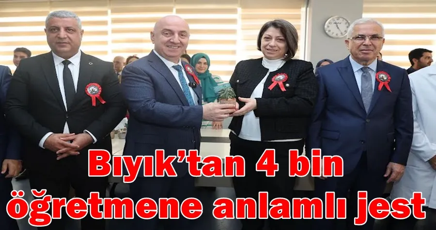 Bıyık’tan 4 bin öğretmene anlamlı jest