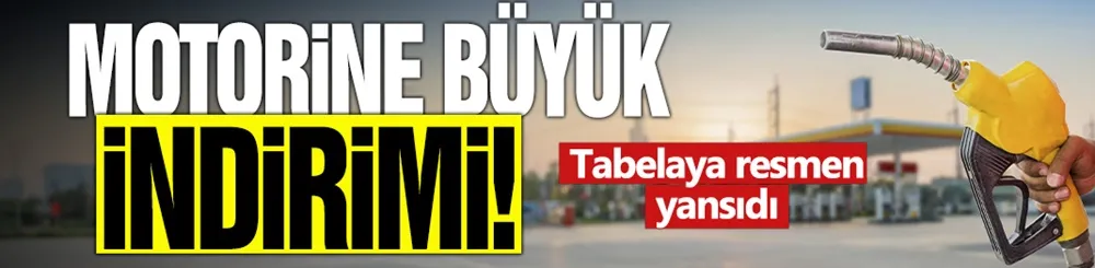 Motorine büyük indirim! Tabelaya resmen yansıdı