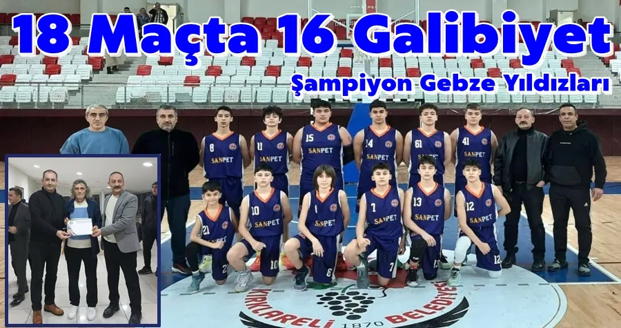 Gebze Yıldızları Şampiyon