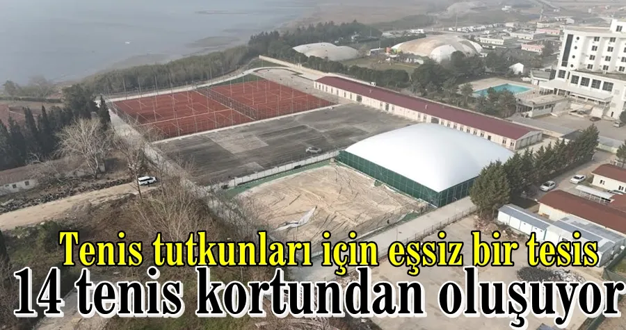 14 tenis kortundan oluşuyor