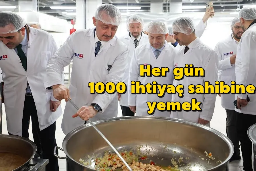 Her gün 1000 ihtiyaç sahibine yemek