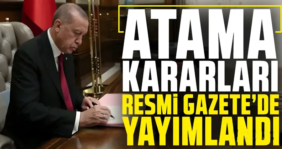 Büyükelçi atamaları Resmi Gazete