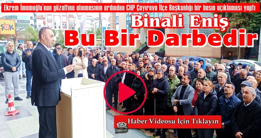 Binali Eniş: Bu bir darbedir