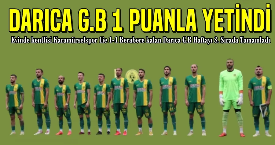 Darıca G.B 1 Puanla Yetindi