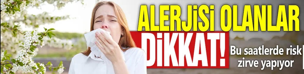Alerjisi olanlar dikkat! Bu saatlerde risk zirve yapıyor