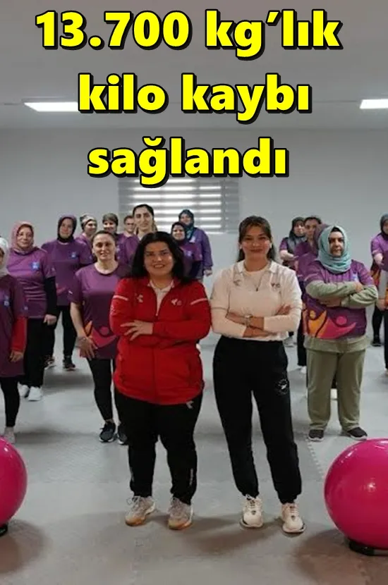 13.700 kg’lık kilo kaybı sağlandı